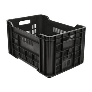 Agricultural Vented Stackable Black Crate527 x 352 x 272mm Agricultural Vented Stackable Black Crate527 x 352 x 272mm