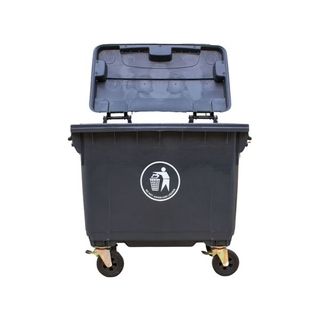 Large Industrial 4 x Wheel Bin660L - Dark Grey Large Industrial 4 x Wheel Bin660L - Dark Grey