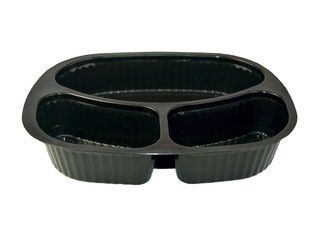 the-meal-tray-oval-black-3-division-t731-z the-meal-tray-oval-black-3-division-t731-z