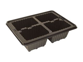 black-seedling-tray-4-cavity-seedtray4blk black-seedling-tray-4-cavity-seedtray4blk